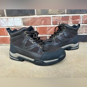 Roper Western Hiking Work Boots Brown Leather Lace Up